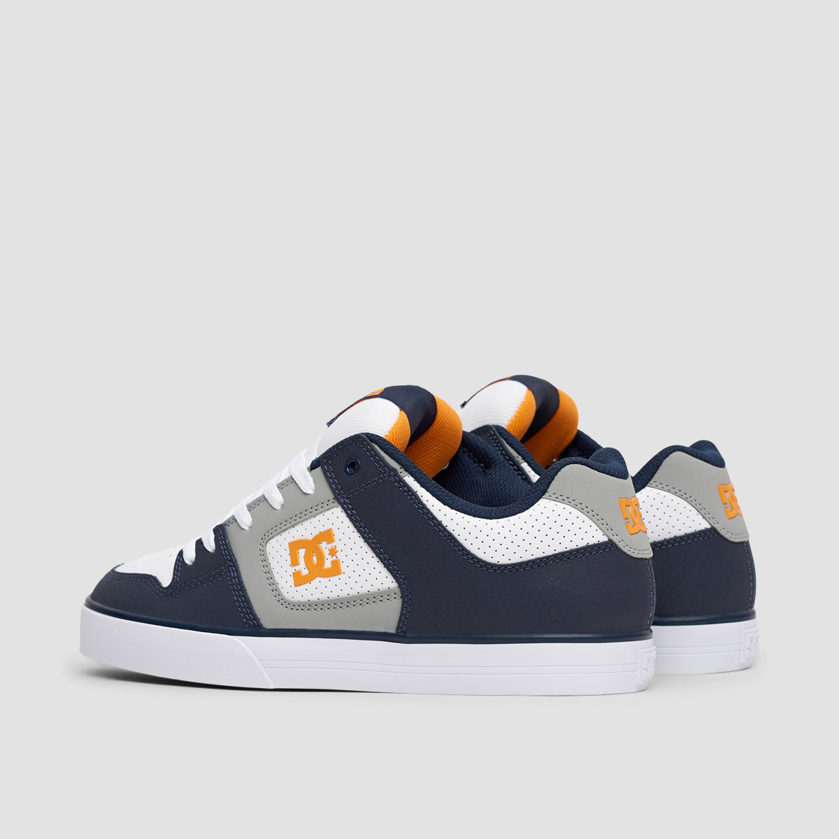 DC Pure Shoes - White/Grey/Blue