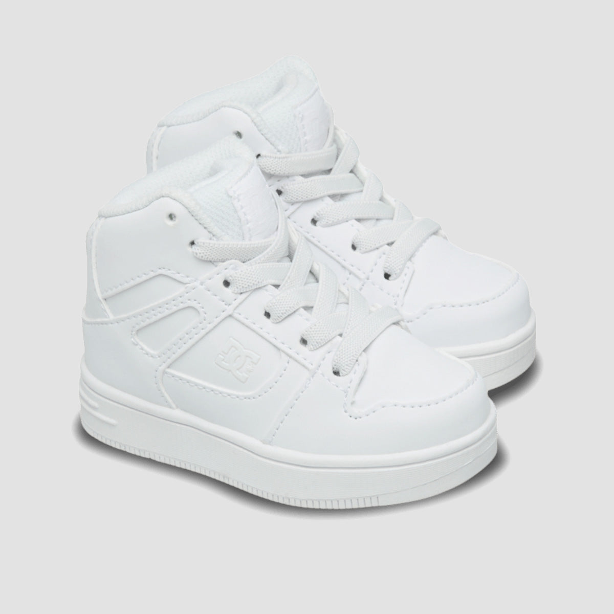 DC Rebound Toddler High-Top Shoes - White/White - Kids