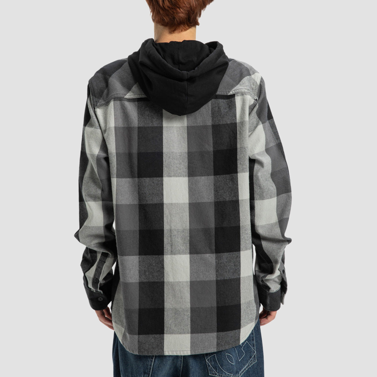 DC Ruckus Hooded Longsleeve Shirt Black