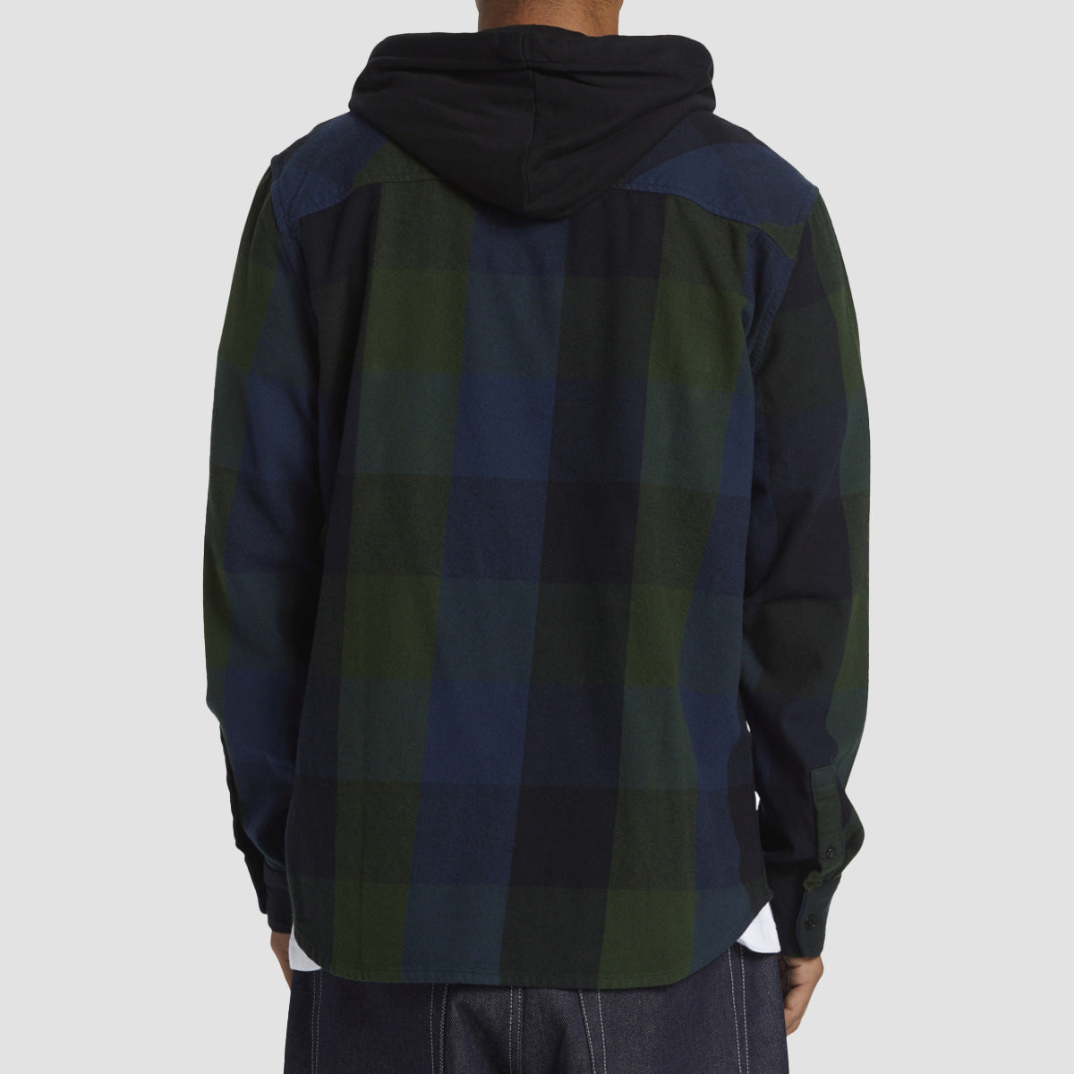 DC Ruckus Hooded longsleeve Shirt Black/Dress Blue/Mountain View