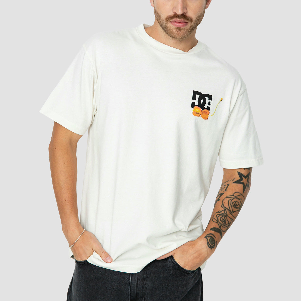 DC Seed Planter T-Shirt Lily White Enzyme Wash