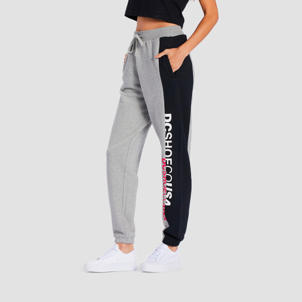 DC Shift Sweatpants Heather Grey/Black - Womens