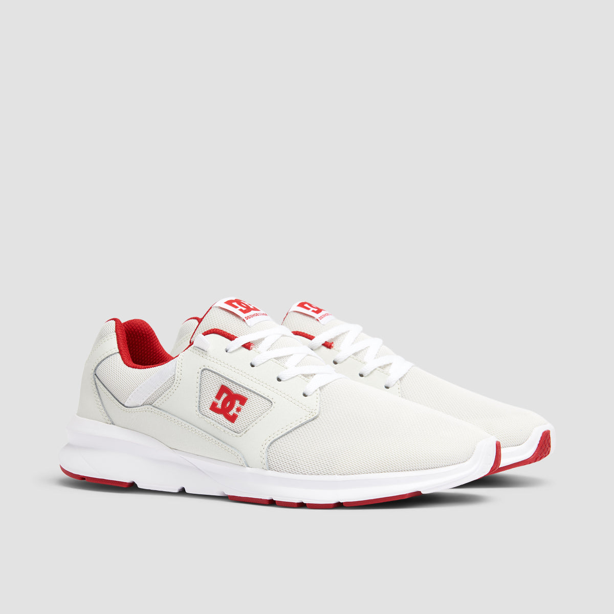 DC Skyline Shoes - White/Red