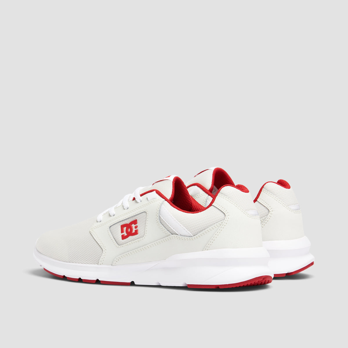 DC Skyline Shoes - White/Red