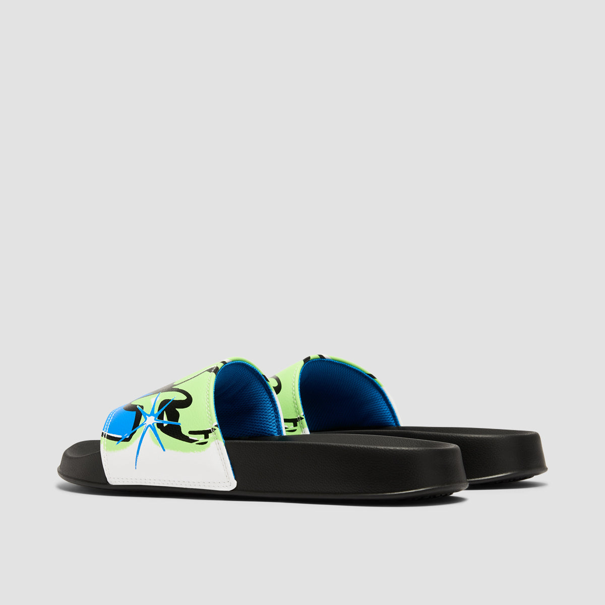 DC Slide Sandals - Black/Stencil