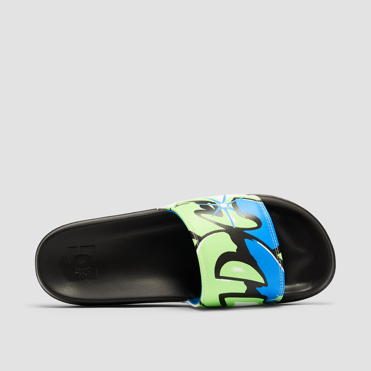 DC Slide Sandals - Black/Stencil