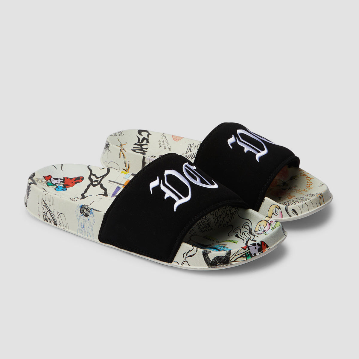 DC Slide SE Sandals - White/Multi