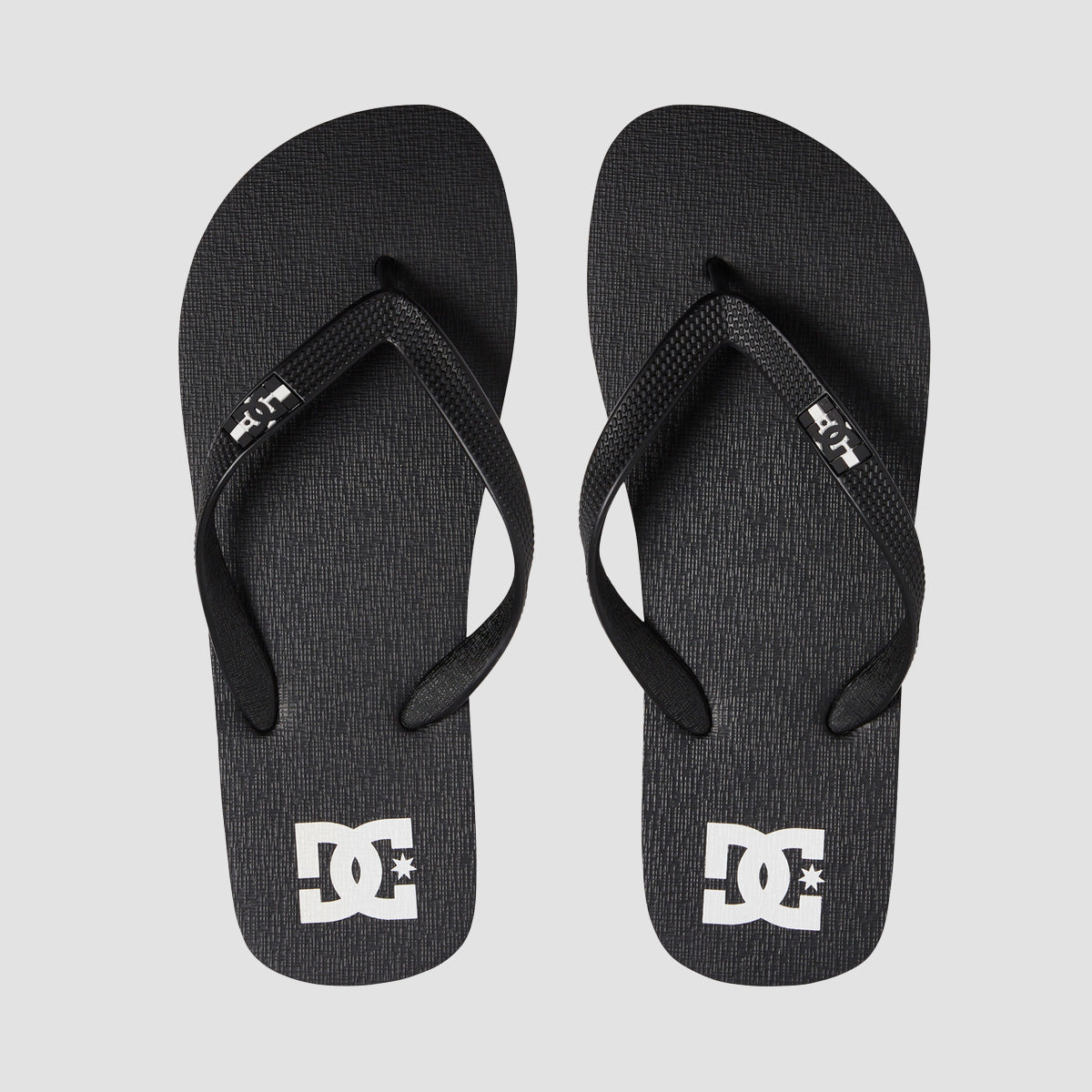 DC Spray Flip Flops Black/Black/White