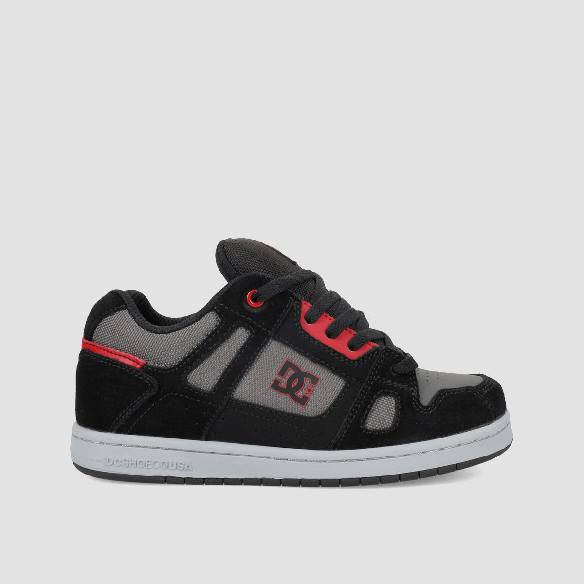 DC Stag Shoes - Black/Grey/Red - Kids