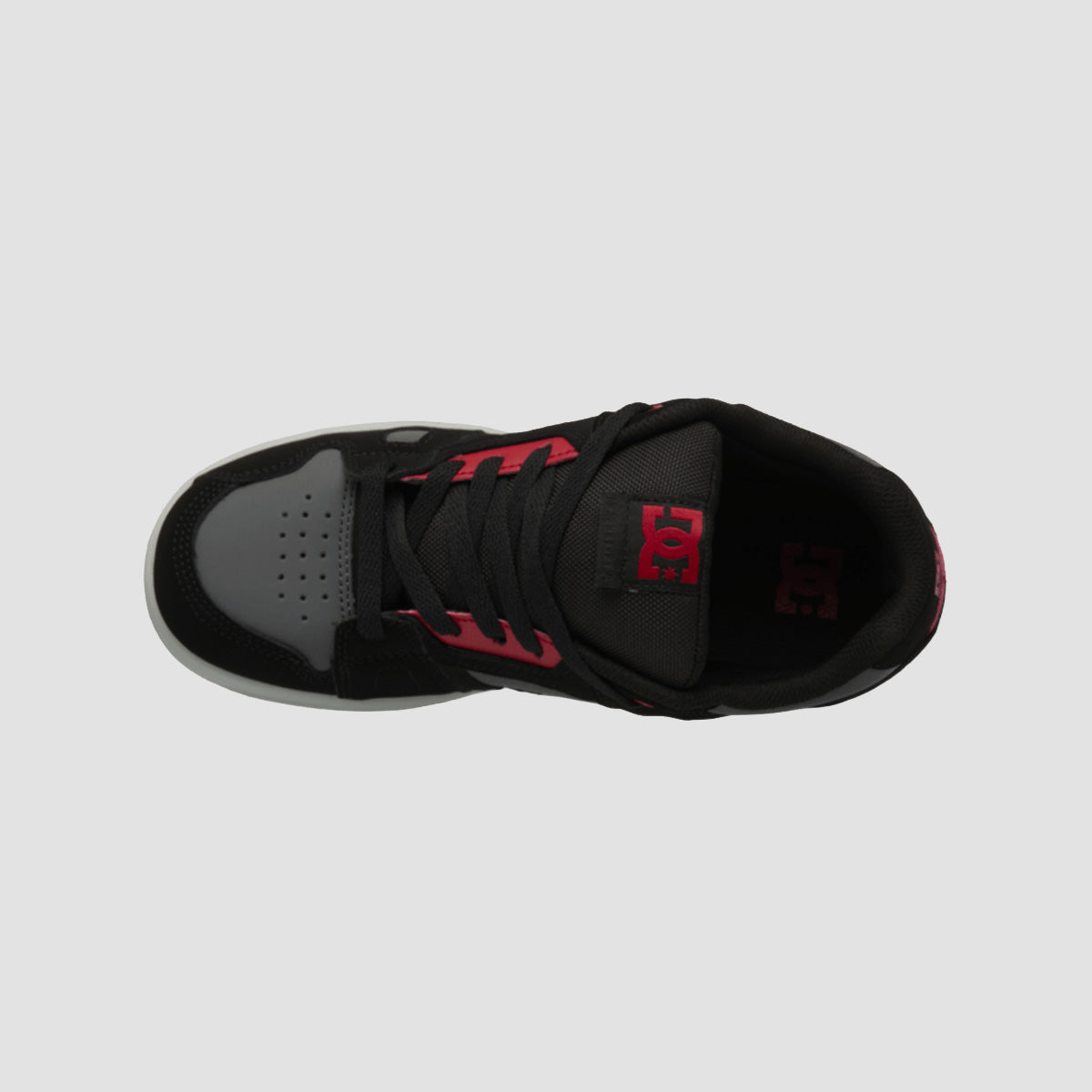 DC Stag Shoes - Black/Grey/Red - Kids