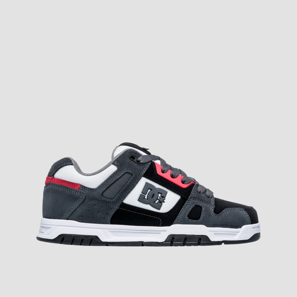 DC Stag Shoes - Black/Grey/White
