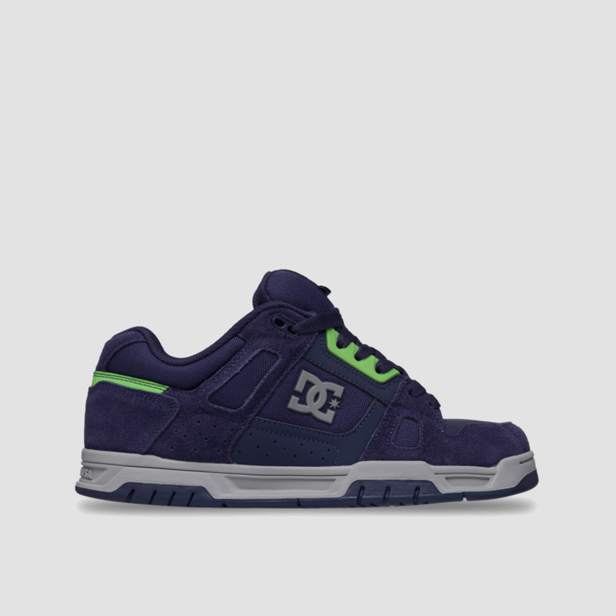 DC Stag Shoes - Navy/Lime/Grey