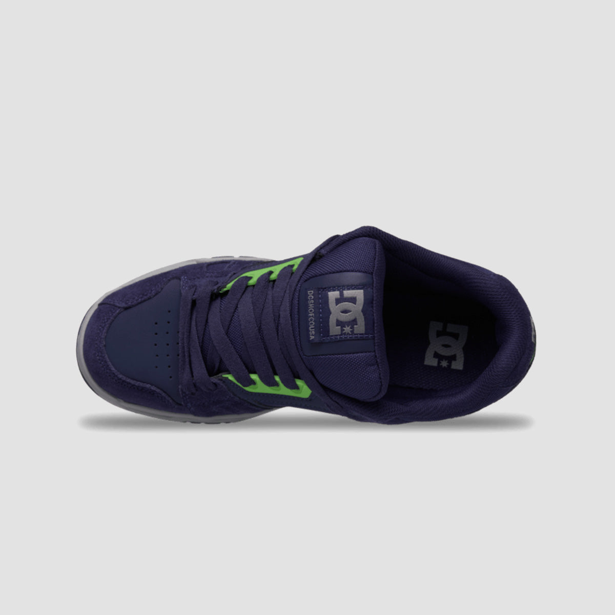 DC Stag Shoes - Navy/Lime/Grey