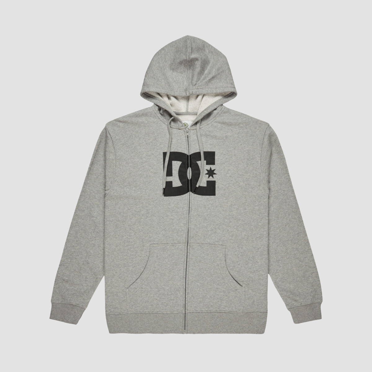DC Star Zip Hoodie Heather Grey
