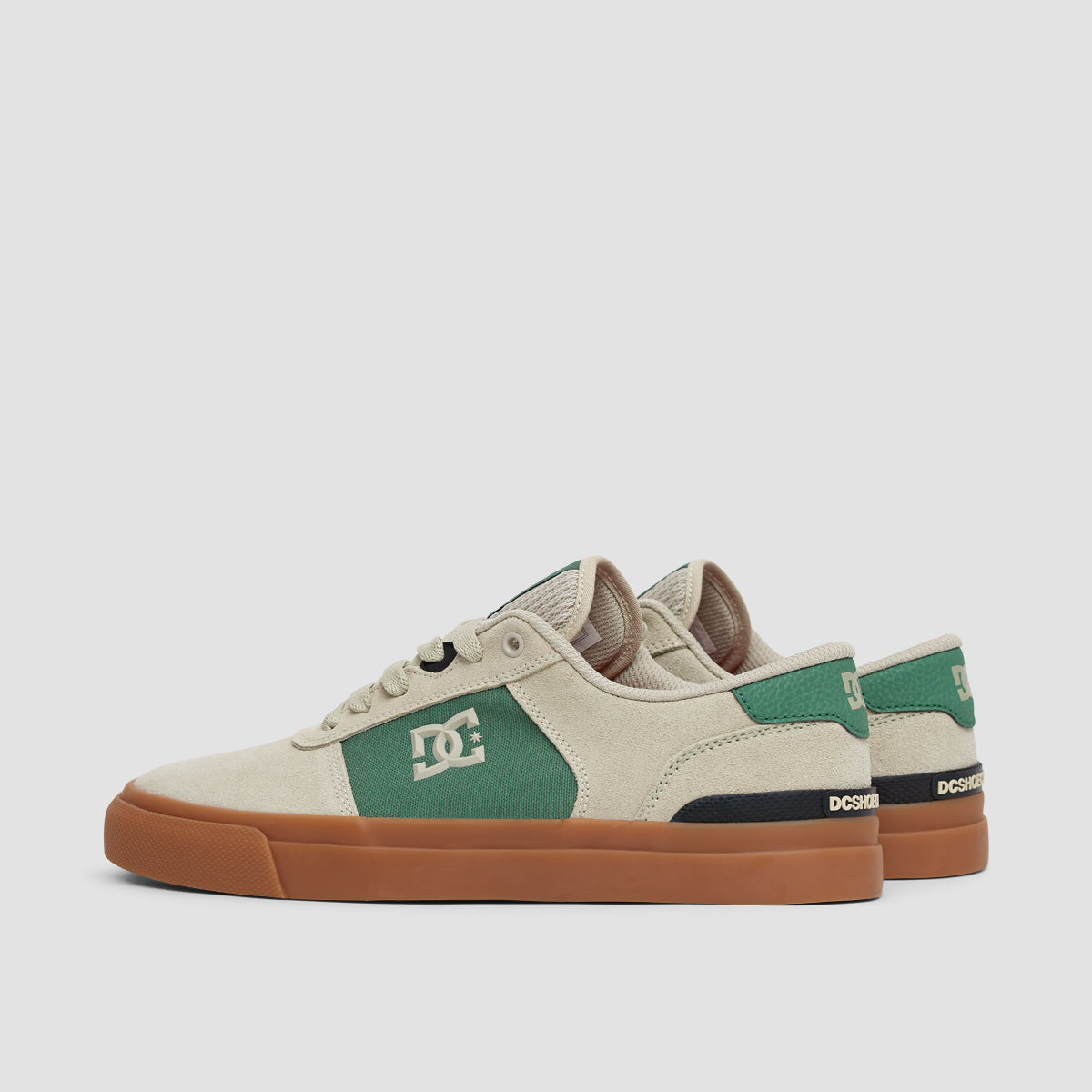 DC Teknic S Shoes - Tan/Green