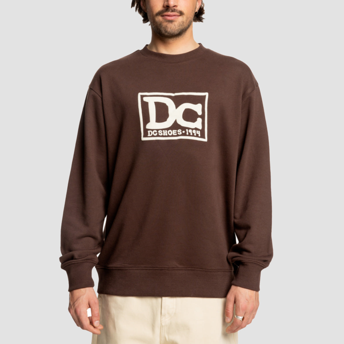 DC Tribute Crew Sweatshirt Coffee Bean
