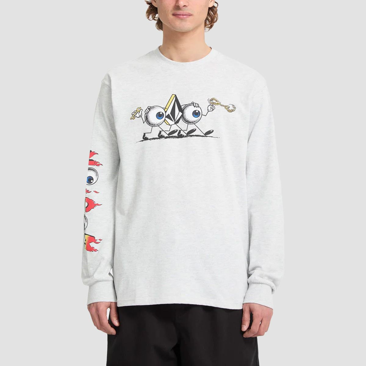 Volcom FA Daniel Shepard Budz Longsleeve T-Shirt Bone Heather