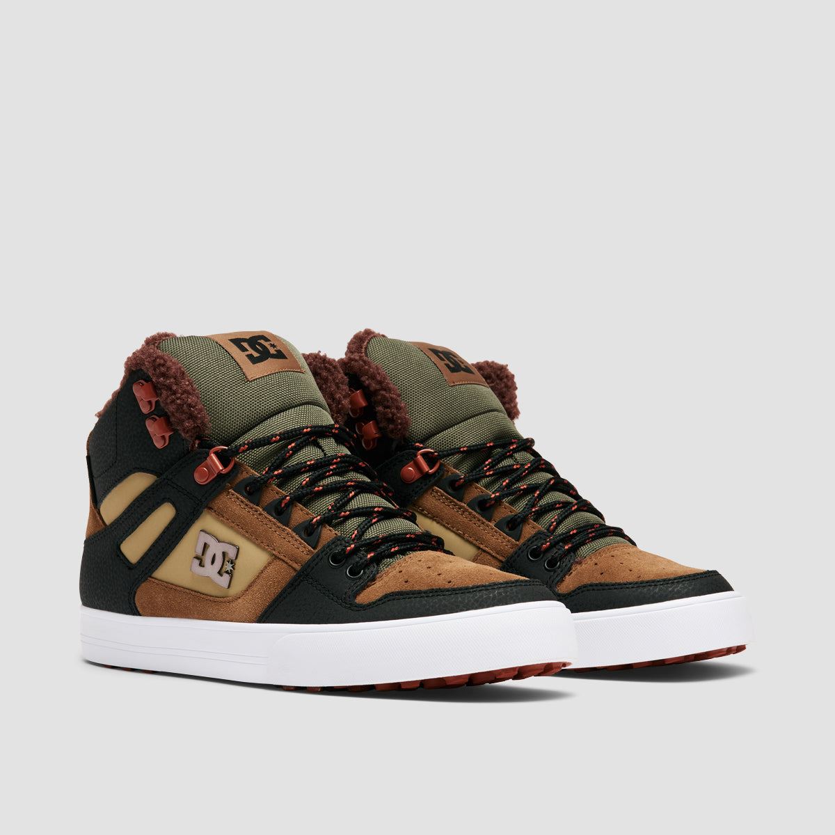 DC Pure HT WC WNT High Top Shoes - Brown/Brown/Green