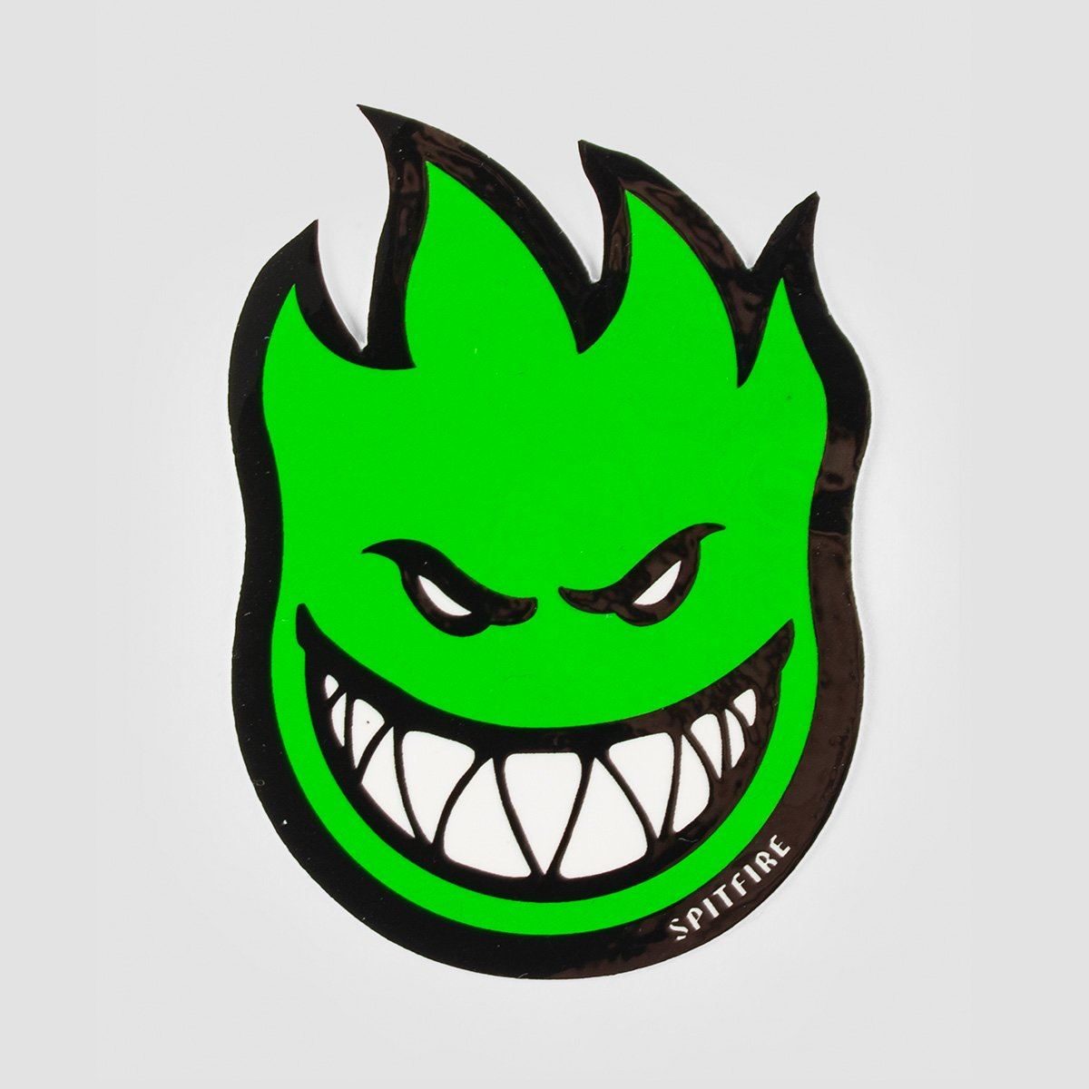 Spitfire Fireball Sticker Small Green 75x55mm