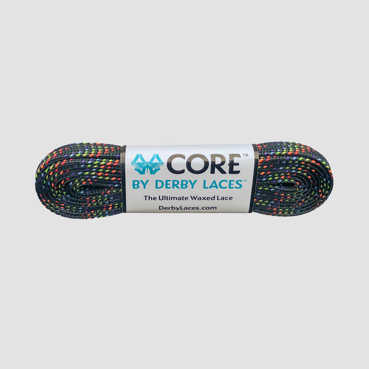 Derby Laces CORE 6mm 274cm Boot/Skate Laces Rainbow