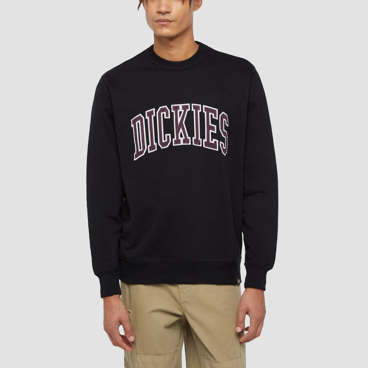 Dickies Aitkin Chest Sweatshirt Black/Plum Perfect