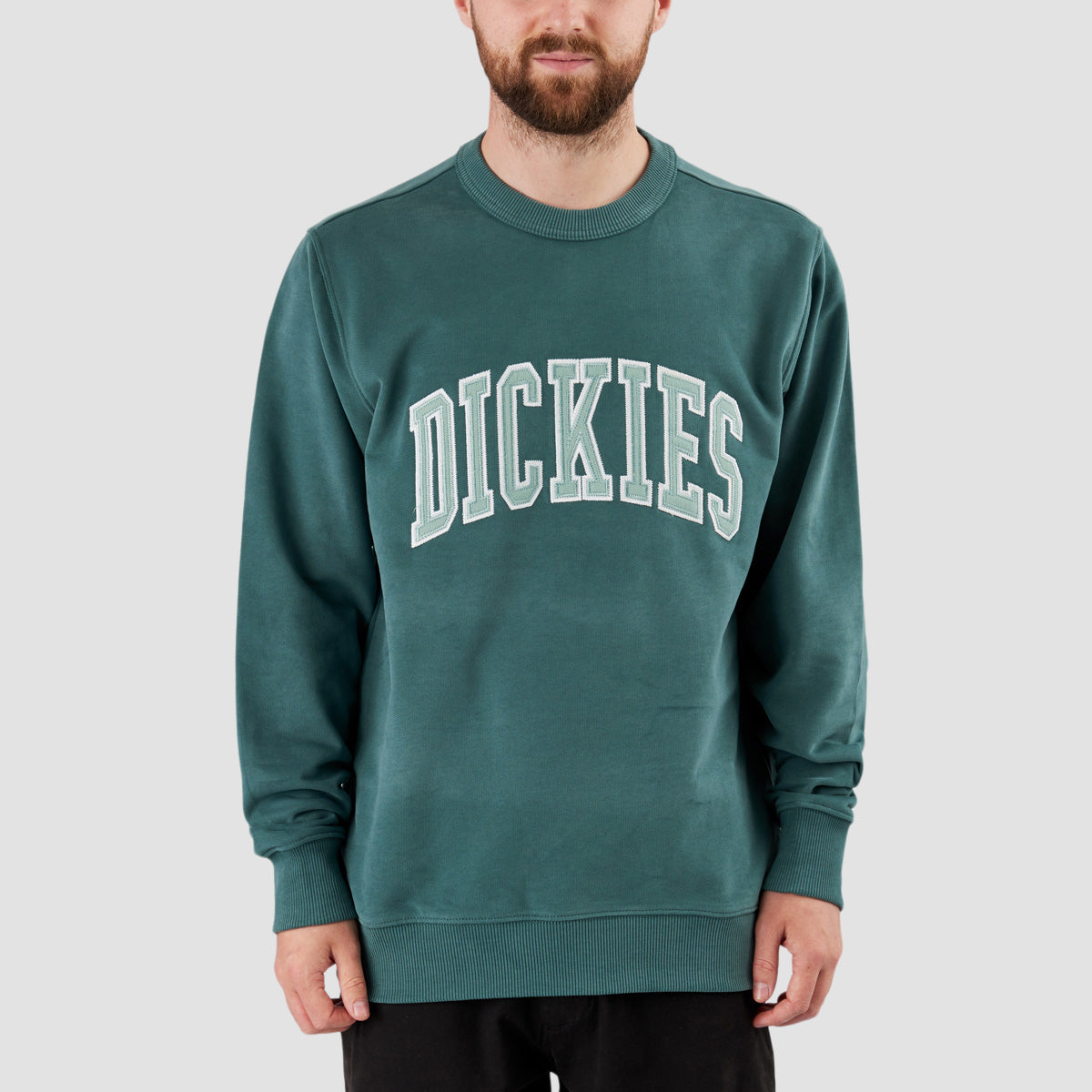 Dickies Aitkin Sweatshirt Lincoln Green/Surf Blue