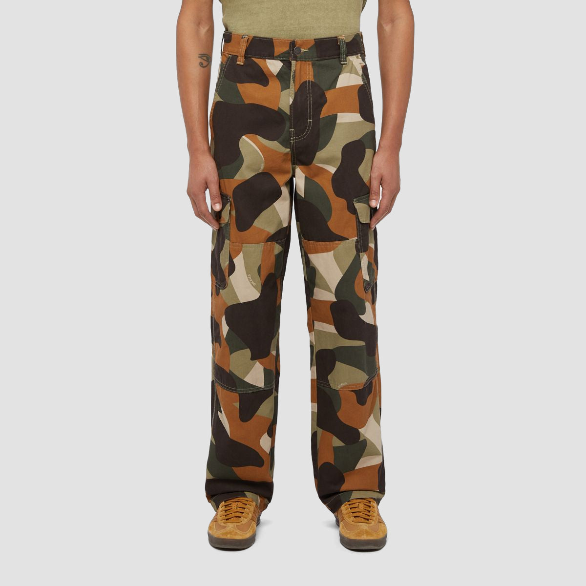 Dickies Duck Canvas Camo Cargo Pants Imperial Green