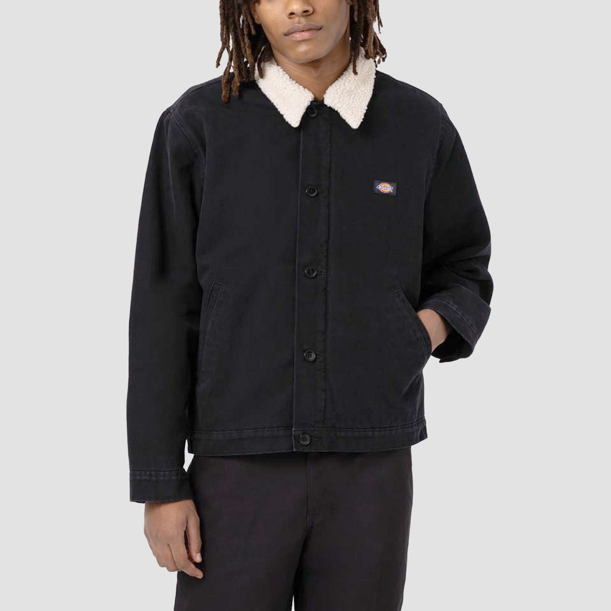 Dickies Duck Canvas Deck Jacket Stone Washed Black