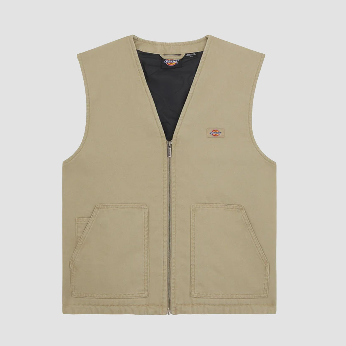 Dickies Duck Canvas Summer Vest Jacket SW Desert Sand