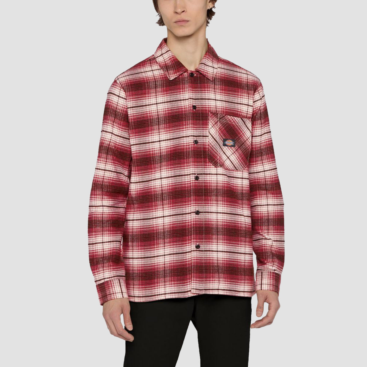 Dickies Forest Check Longsleeve Shirt Red Ochre