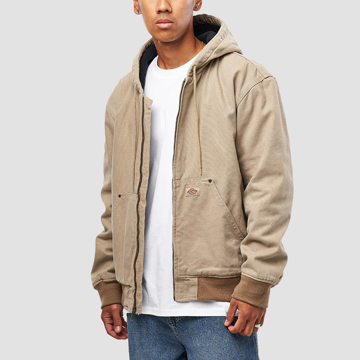 Dickies Hilham Hooded Canvas Jacket Desert Sand
