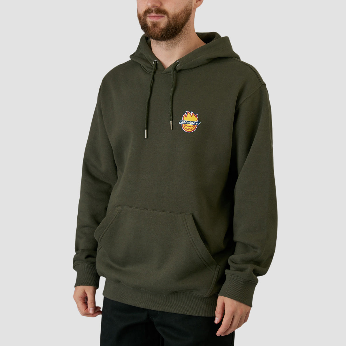 Dickies X Spitfire Pullover Hoodie Olive Green