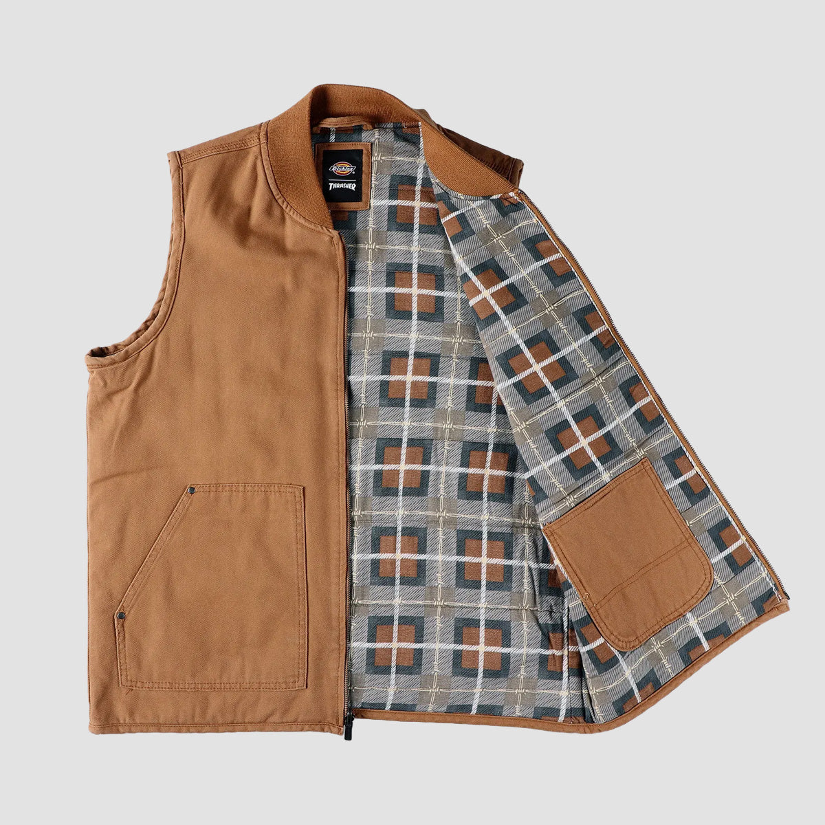 Dickies X Thrasher Vest Duck Brown