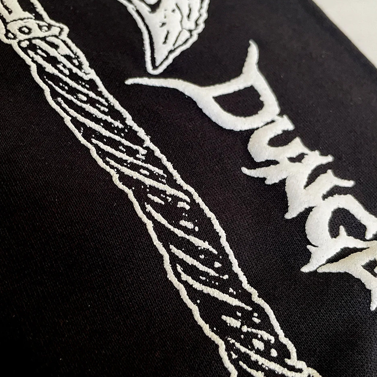 Dungeon Axecutioner Sweatpants Black/White Puff Print