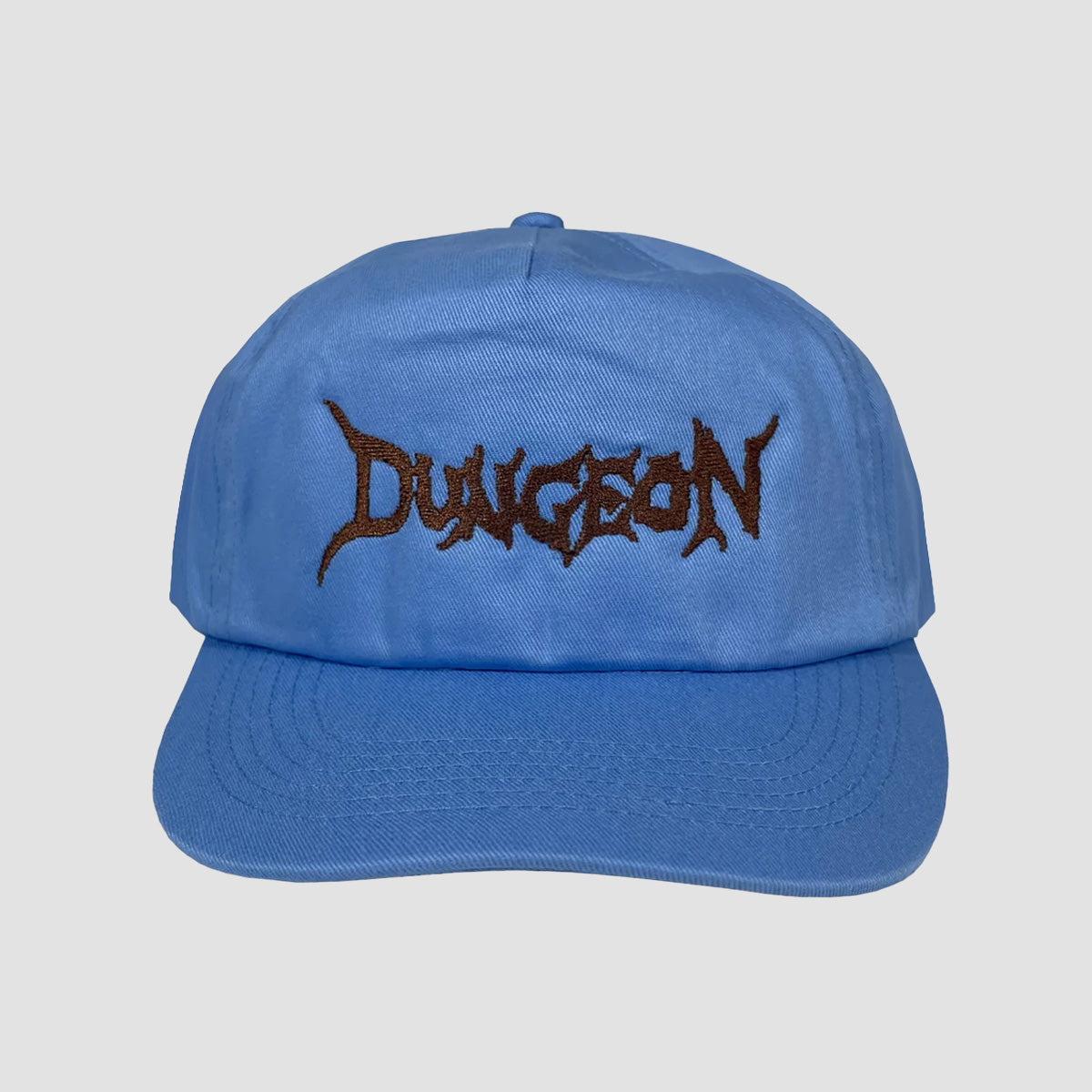 Dungeon Logo Twill Canvas Cap Skyclad Light Blue/Brown