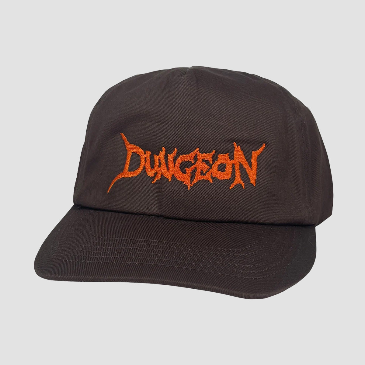 Dungeon Logo Twill Canvas Cap The Ups Brown/Orange