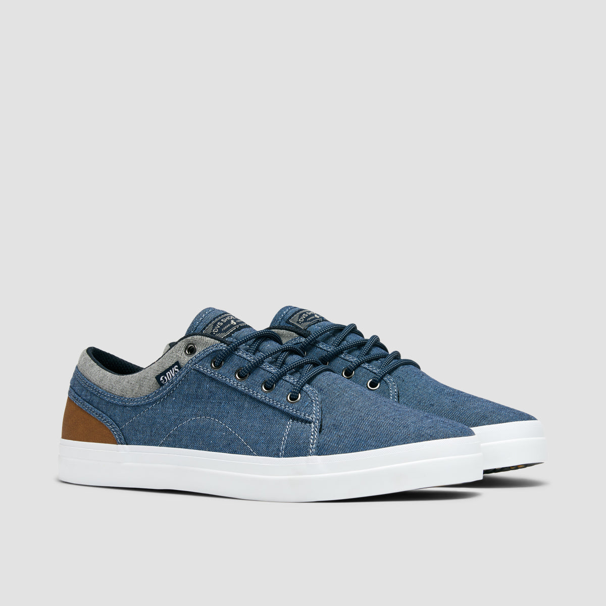 DVS Aversa+ Shoes - Dark Navy/Charcoal/Brown Textile