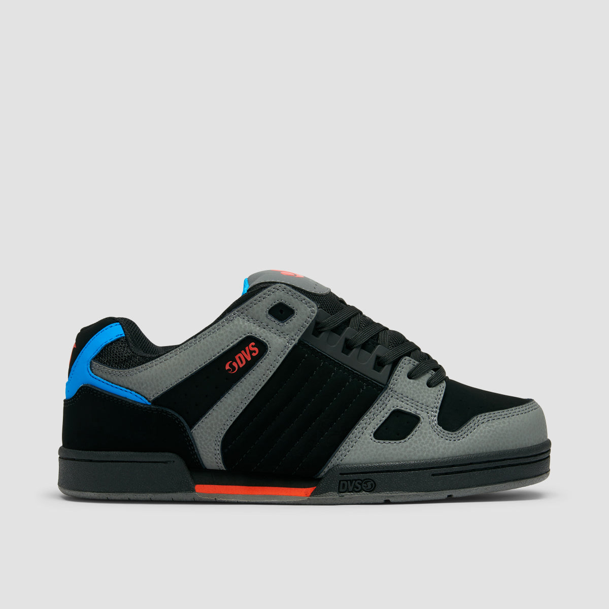 DVS Celsius Shoes - Black/Blue/Fiery Red Nubuck