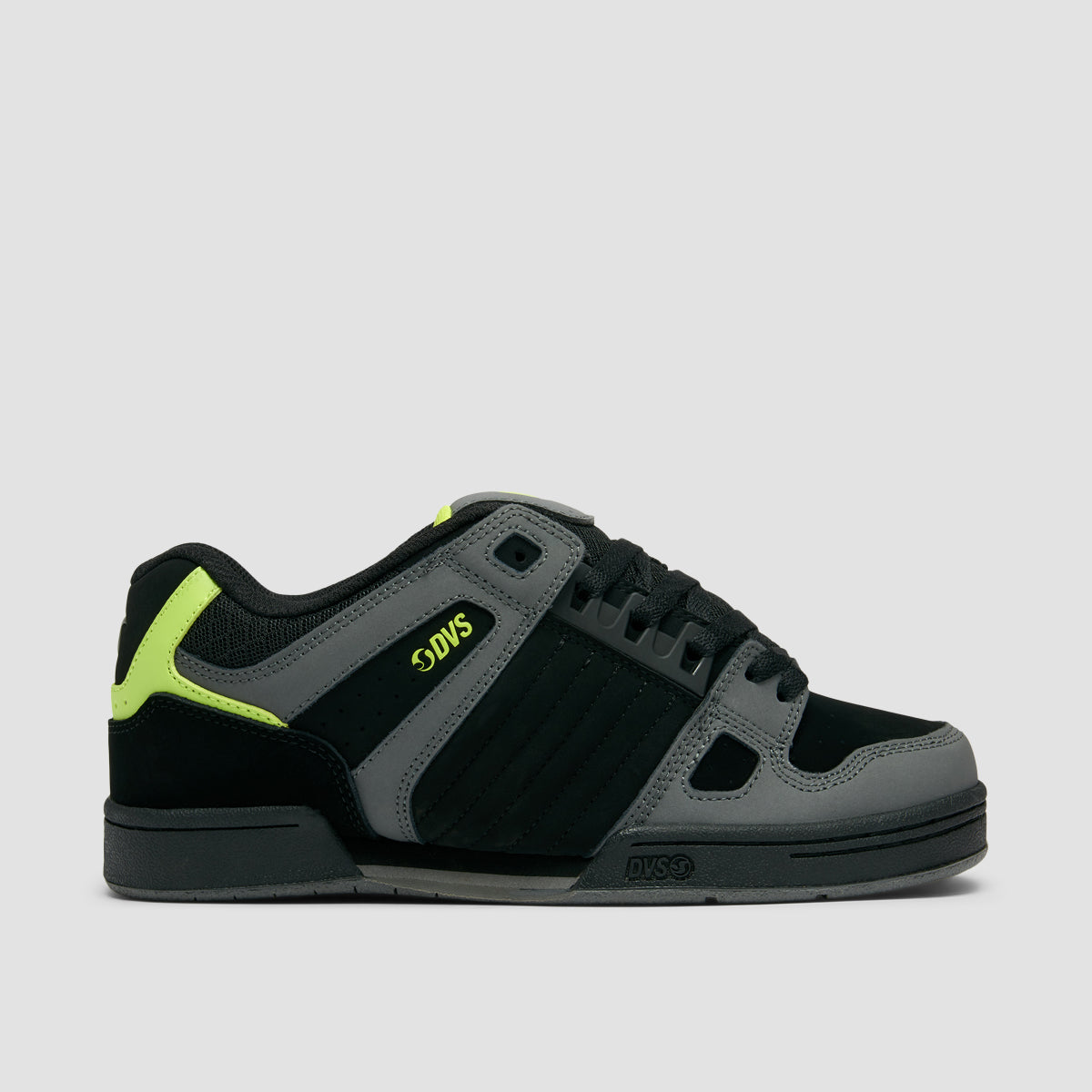 DVS Celsius Shoes - Black/Charcoal/Lime Nubuck