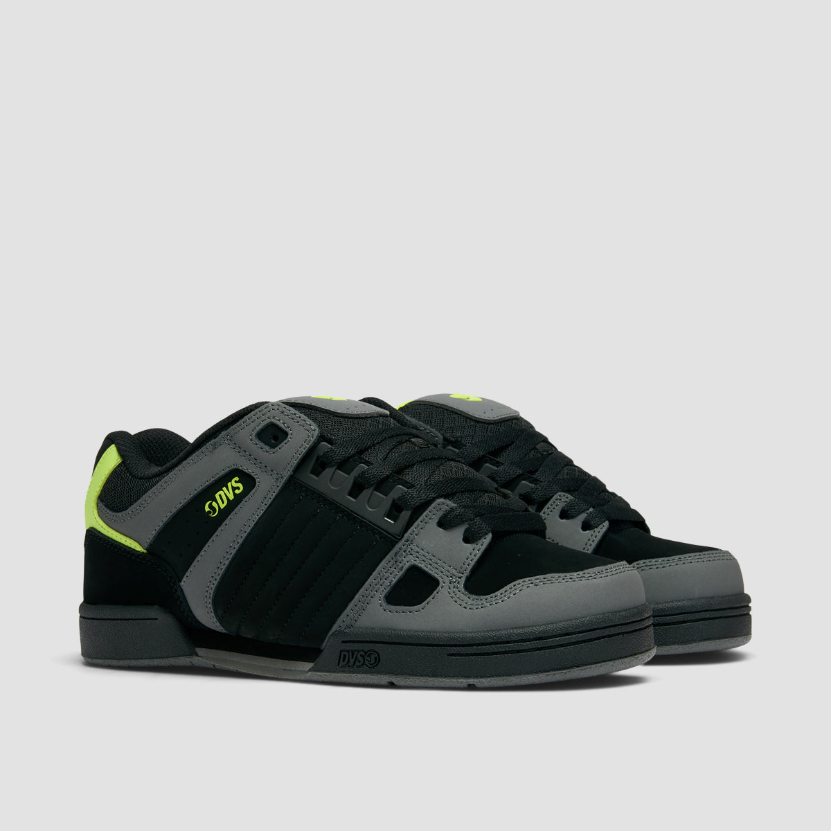 DVS Celsius Shoes - Black/Charcoal/Lime Nubuck