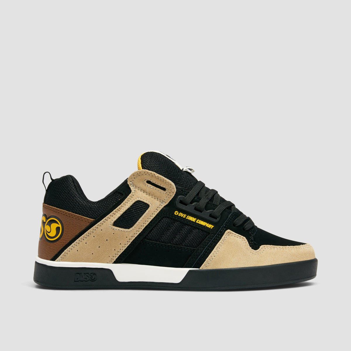 DVS Comanche 2.0+ Shoes - Black/Tan/Yellow Suede