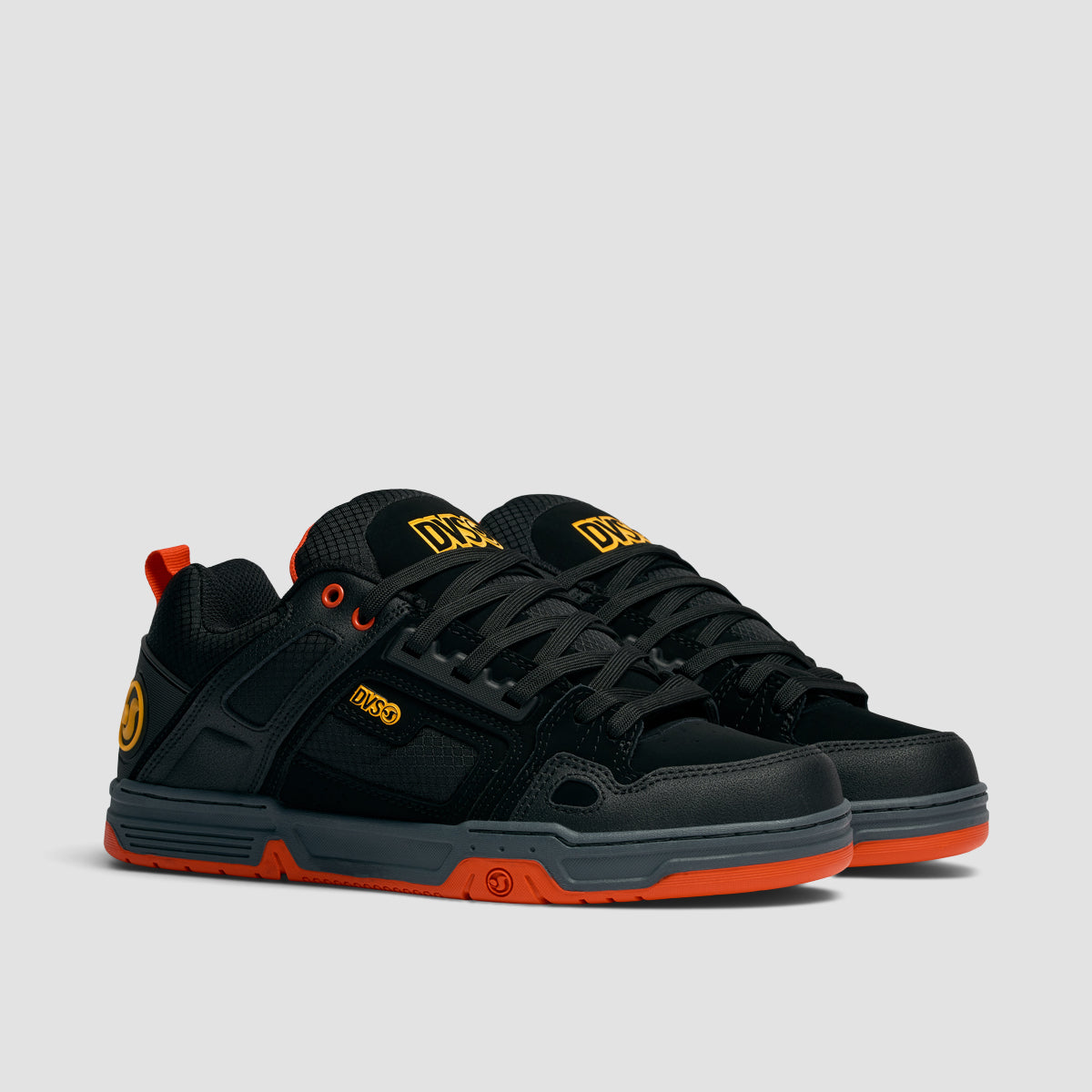 DVS Comanche Shoes - Black/Yellow/Fiery Red Nubuck