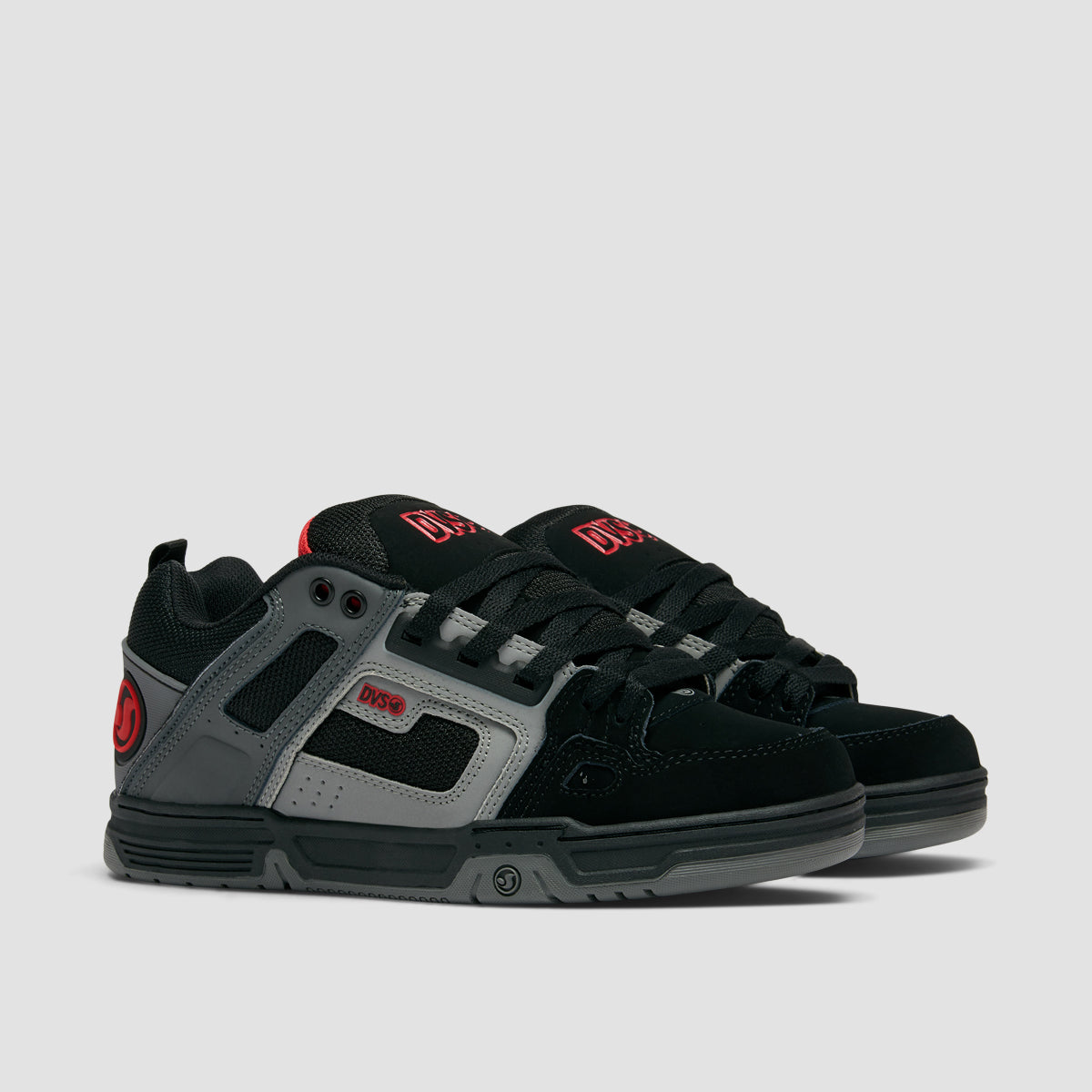 DVS Comanche Shoes - Black/Charcoal/Red Nubuck