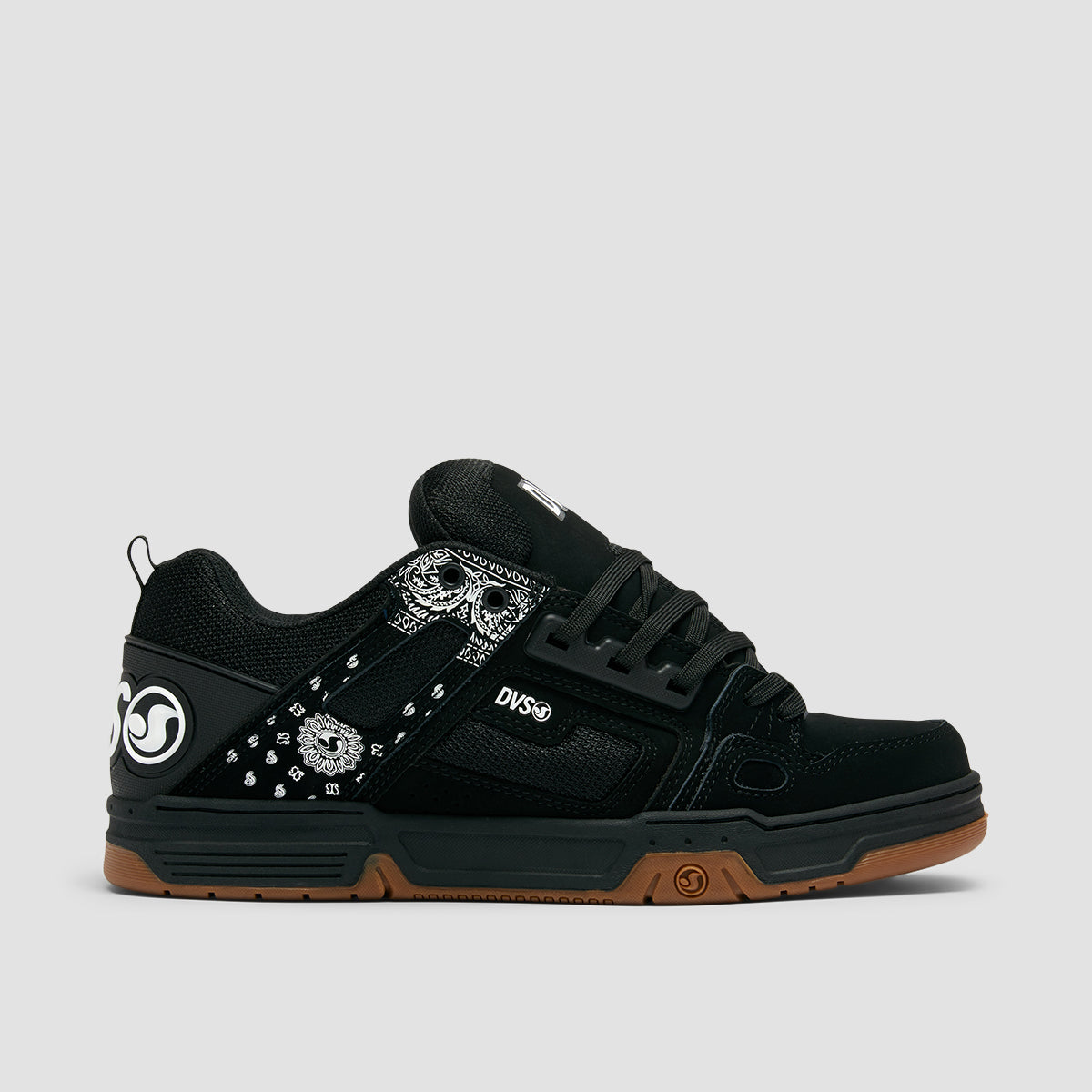 DVS Comanche Shoes - Black/White/Print Nubuck