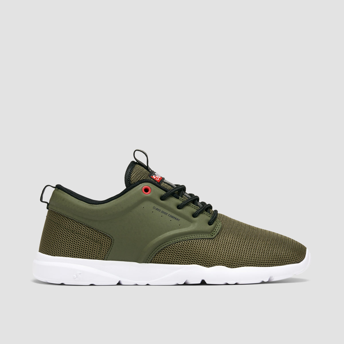 DVS Premier 2.0+ Shoes - Olive Mesh/Fiery Red