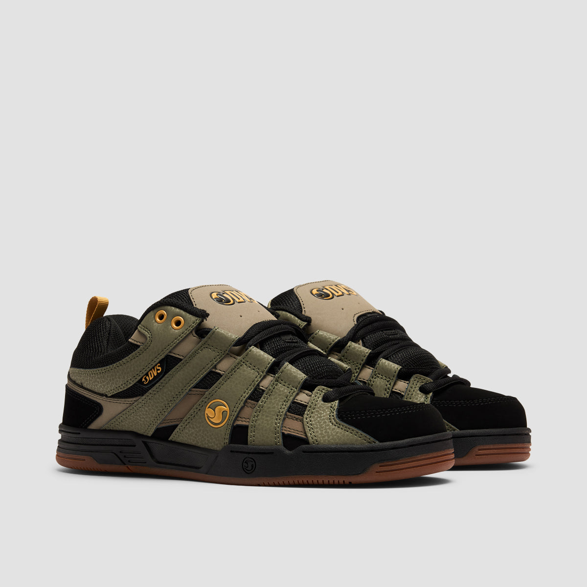 DVS Primo Shoes - Olive/Brindle/Black Nubuck