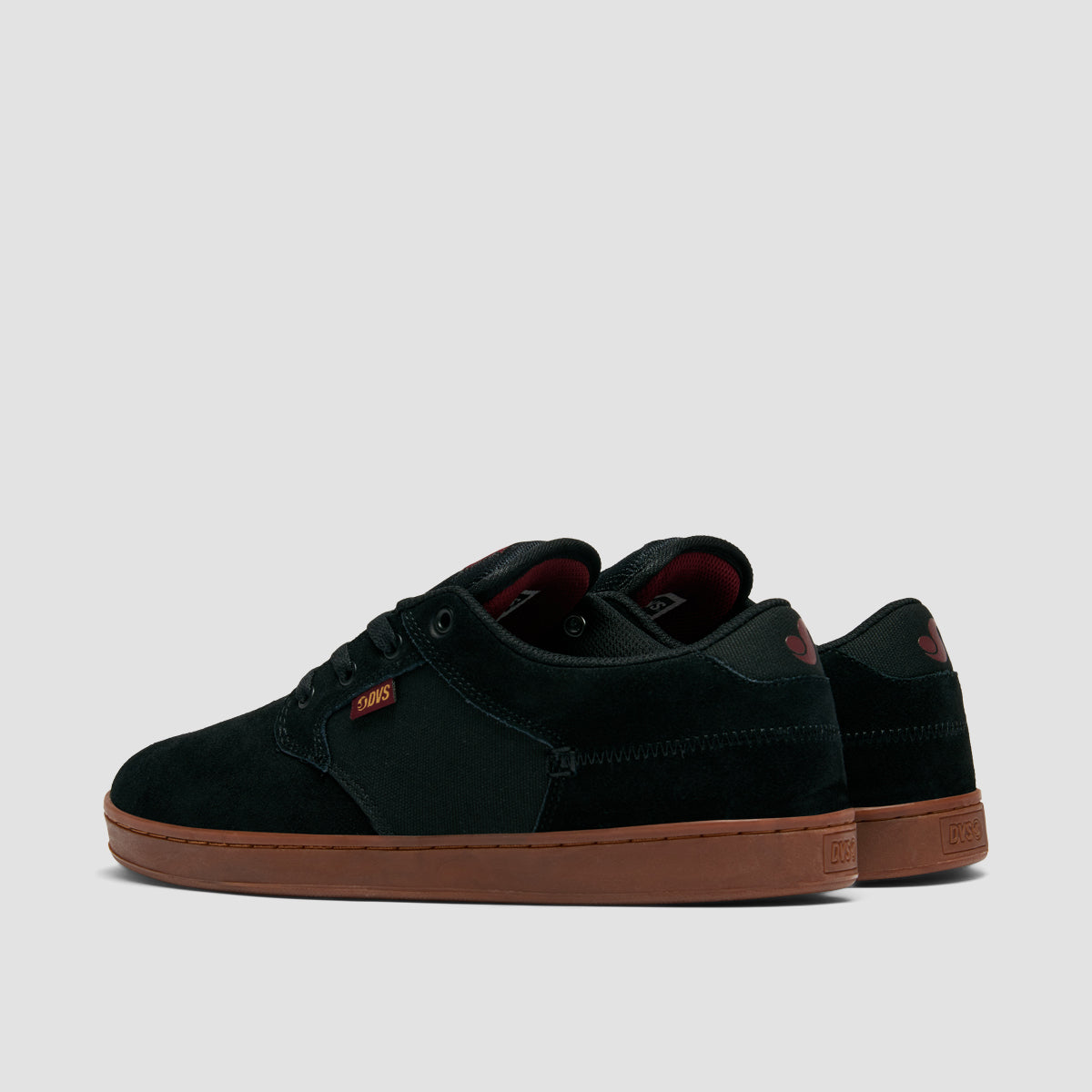 DVS Quentin Shoes - Black/Port/Gum Suede