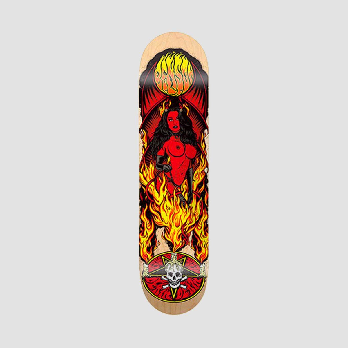 Death Benson Devil Red Woman II Skateboard Deck Natural - 8.5"