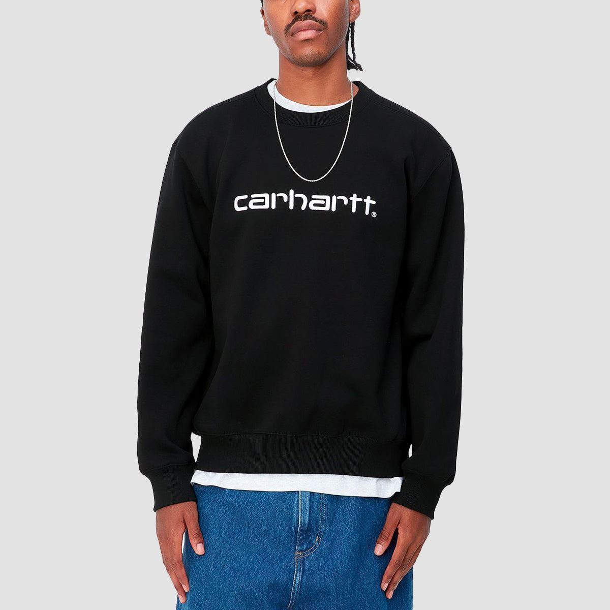 Carhartt WIP Crew Sweatshirt Black/White