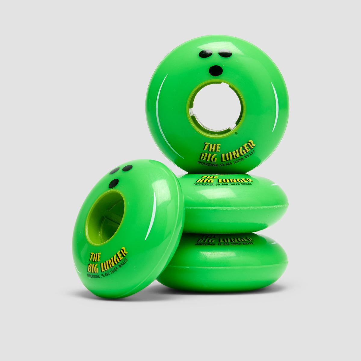 Undercover Joey Lunger Movie 59/88a Inline Wheels x4 Green/Green 59mm